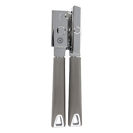 Martha Stewart Stainless Steel Can Opener, Gray