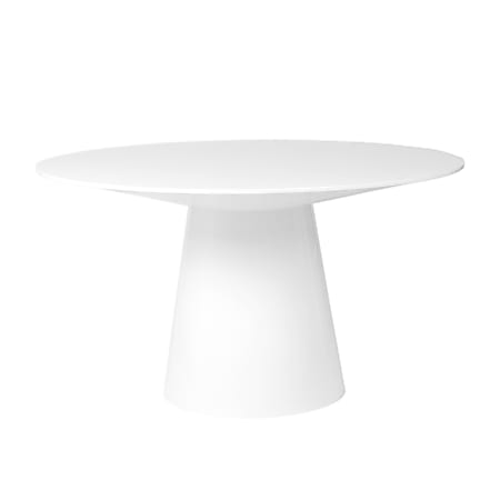 Eurostyle Wesley Round Dining Table, 30"H x 53"W x 53"D, Matte White