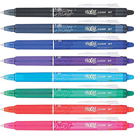  Volcanics Retractable Clicker Erasable Gel Pens - 0.7