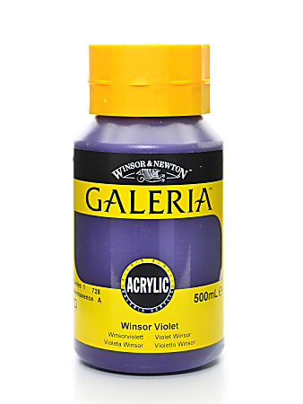 Winsor & Newton Galeria Flow Formula Acrylic Colors, 500 mL, Winsor Violet, 728