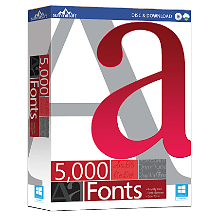 5000 Fonts, Download