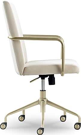 Elle D cor Giselle Modern Ergonomic Fabric Mid Back Home Office