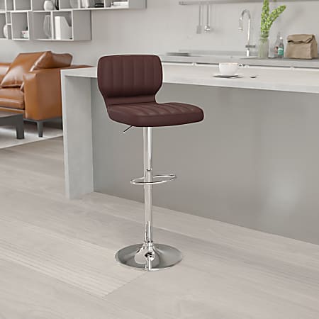 Flash Furniture Contemporary Vinyl Adjustable Height Bar Stool