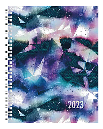 Office Depot® Brand Weekly/Monthly Planner, 8-1/2” x 11”, Diffused Ombre, January To December 2023, OD23-SPR-084