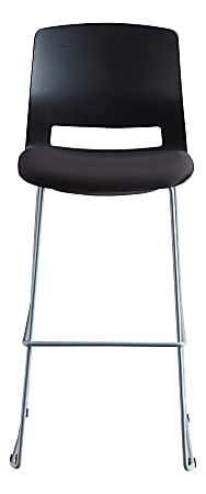 Lorell® Artic Series Stack Stools, Black, Set Of 2