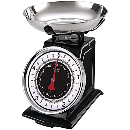 Starfrit Mechanical Kitchen Scale with Bowl 11 lb 5 kg Maximum Weight  Capacity - Office Depot