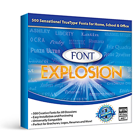 Font Explosion 1000