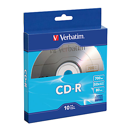 Verbatim® CD-R Bulk Box, Pack Of 10