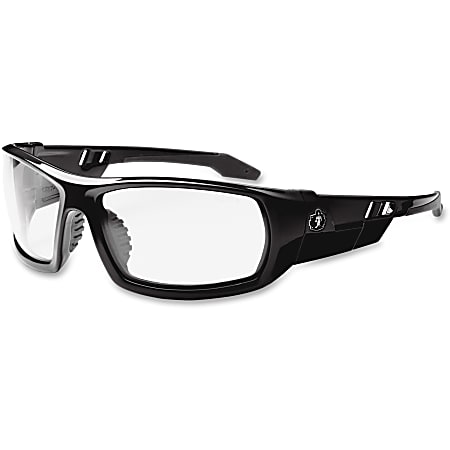 Ergodyne Skullerz Safety Glasses, Odin Fog-Off, Black Frame, Clear Lens