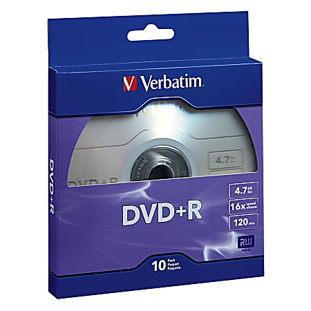 Verbatim® DVD+R Bulk Box, Pack Of 10