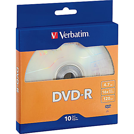 Verbatim® DVD-R Bulk Box, Pack Of 10