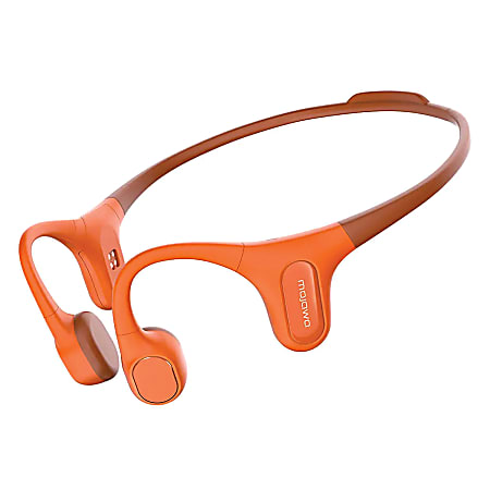 Mojawa™ Run Plus Bluetooth® Bone-Conduction Waterproof Open-Ear Headphones With Microphone For Outdoor Sports, Orange