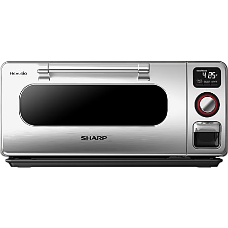 Sharp Superheated Steam Countertop Oven SSC0586DS - Single - 0.50 ft³ Main Oven - Electric Heat Source (Main Oven) - Baking, Broiling, Toasting, Grilling Main Oven Function - 120 V AC - 1750 W - Countertop - Stainless Steel