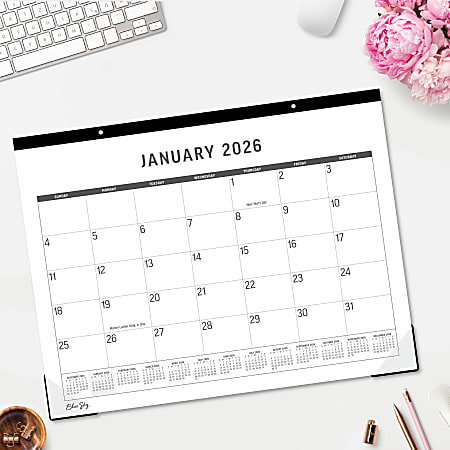 2026 Blue Sky Monthly Desk Pad Planning Calendar 22 x 17 Large Print
