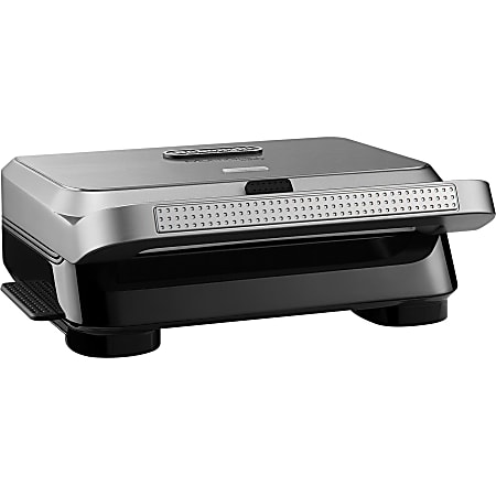 DeLonghi Livenza Compact All Day Grill 3 in 1 Waffle Grill Griddle Plates  SW13ABCS Electric Indoor - Office Depot