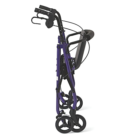 Medline Guardian Basic Rollator, 6" Wheels, Purple