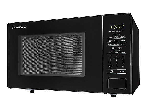 Sharp® Carousel® 1.1 Cu Ft Microwave Oven, Black