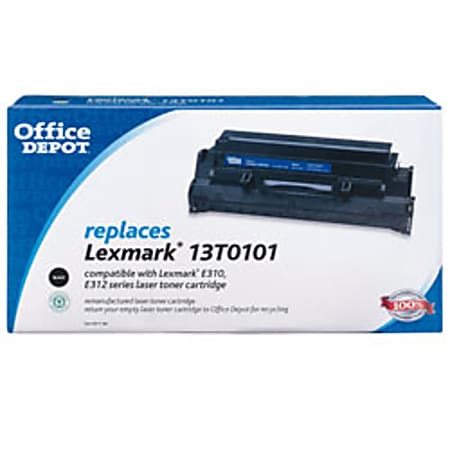 Office Depot® Brand R-13T0101 (Lexmark 13T0101) Remanufactured Black Toner Cartridge
