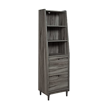 Sauder® Harvey Park 71"H 3-Shelf Bookcase, Jet Acacia