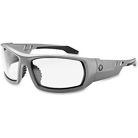 Ergodyne Skullerz® Safety Glasses, Odin, Anti-Fog, Matte Gray Lens