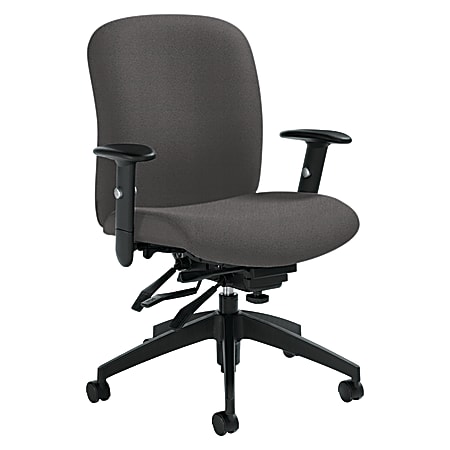Global® Truform High-Back Multi-Tilter Adjustable Chair, 42"H x 26"W x 25"D, Slate