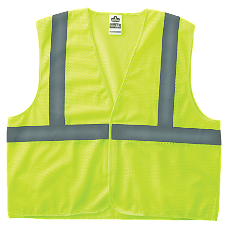 GloWear 8205HL S/M Lime Type R Class 2 Super Econo Mesh Vest