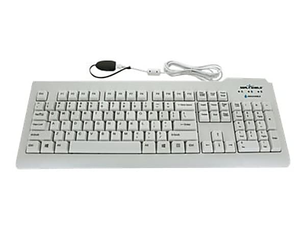 Seal Shield Silver Seal Waterproof - Keyboard - USB - QWERTY - US - white