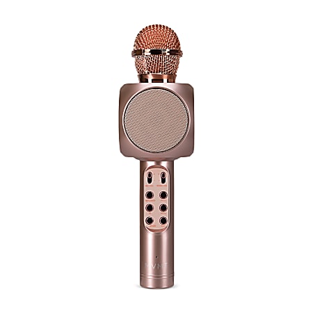 Argento SC MVMT LED Karaoke Microphone, 10-3/4” x 3” x 3”, Rose Gold