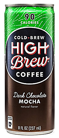 High Brew® Cold-Brew Coffee, Dark Chocolate Mocha, 8 Oz Per Bag, Carton Of 12 Bags