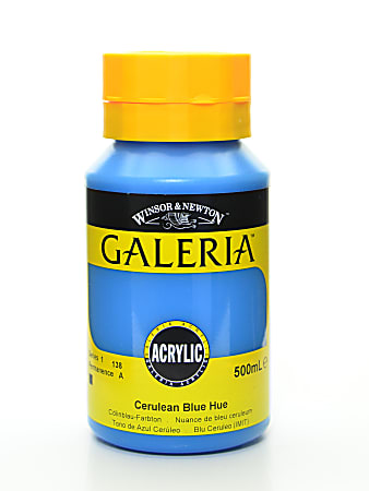 Winsor & Newton Galeria Flow Formula Acrylic Colors, 500 mL, Cerulean Blue Hue, 138