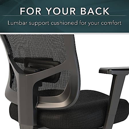 Bush corporate black mid discount back multifunction mesh office chair