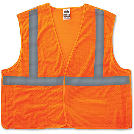 Ergodyne GloWear® Safety Vest, 8215BA Econo Breakaway Mesh Type-R Class 2, Small/Medium, Orange
