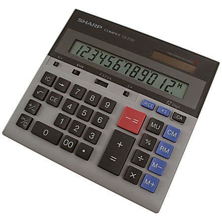 Sharp QS-2130 12-Digit Dual-Power Desktop Calculator