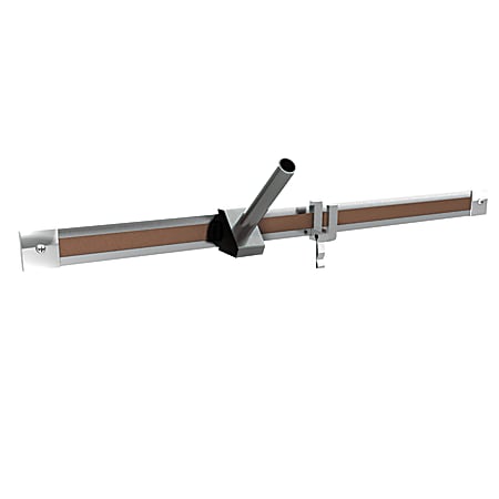 Ghent® Aluminum 1" Maprail With Cork Insert, 4&#x27;L