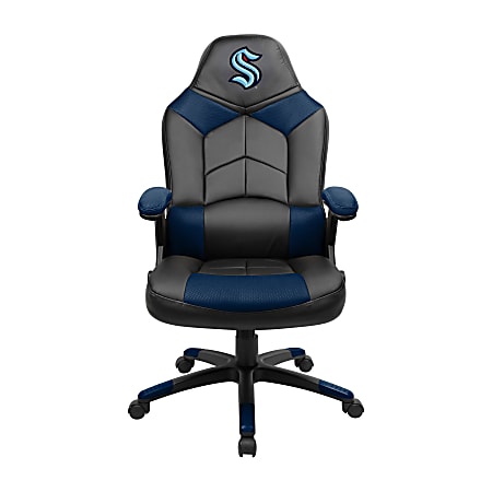 Imperial NHL Faux Leather Oversized Computer Gaming Chair, Seattle Kraken