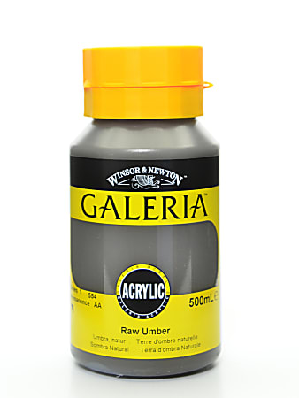 Winsor & Newton Galeria Flow Formula Acrylic Colors, 500 mL, Raw Umber, 554