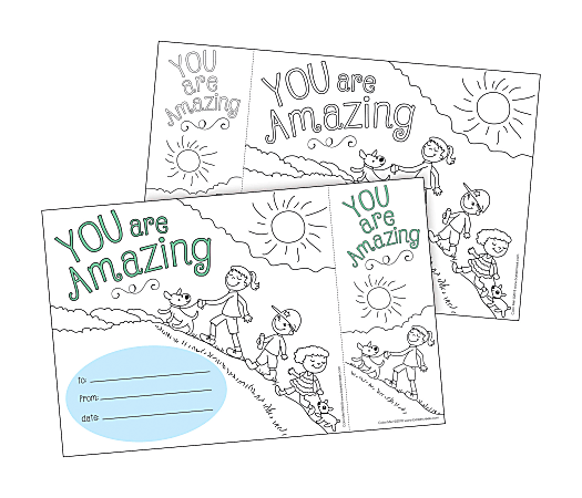 Barker Creek Color Me! Awards And Bookmarks Set, You Are Amazing