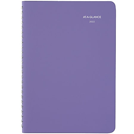 AT-A-GLANCE® 13-Month Beautiful Day Weekly/Monthly Planner, 5-1/2" x 8-1/2", Lavender, January 2022 To January 2023, 938P-200