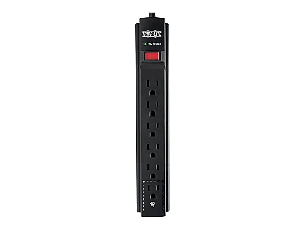 Tripp Lite Surge Protector Power Strip 6 Outlet 15 ' Cord Black 790 J - Surge protector - 15 A - AC 120 V - TLP615B