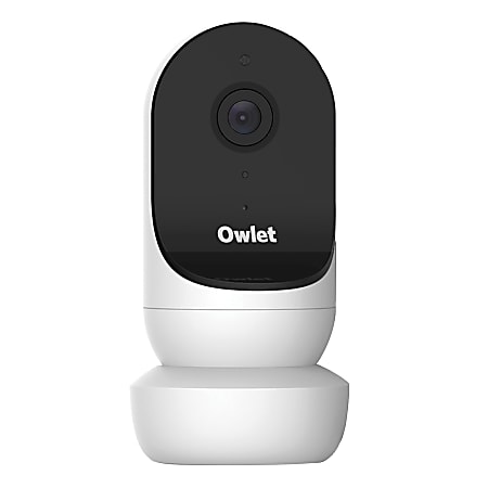 Owlet Cam 2 Wi-Fi Smart Baby Monitor With 1080p Full HD Video, 4-1/2”H x 2-1/4”W x 2”D, White