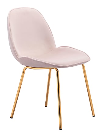 Zuo Modern Siena Dining Chairs, Pink, Set Of 2 Chairs