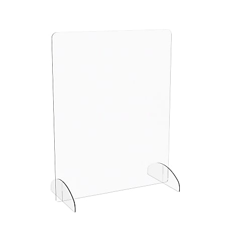Marco Group Portable Sneeze Guard, 30" x 24", Clear