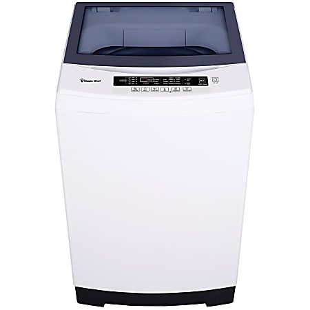 Magic Chef MCSTCW30W4 3.0 Cubic Foot Compact Washer - 6 Mode(s) - Top Loading - 3 ft³ Washer Capacity - Glass