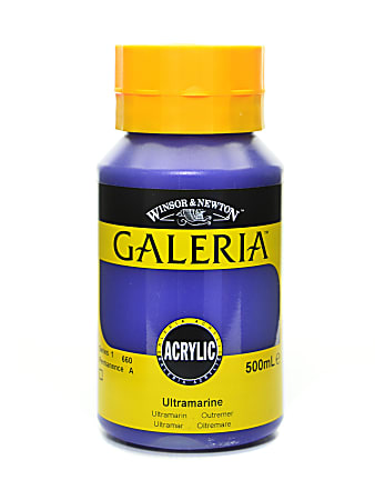 Winsor & Newton Galeria Flow Formula Acrylic Colors, 500 mL, Ultramarine, 660