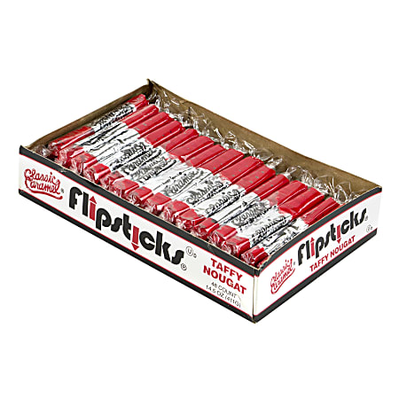 Flipsticks Caramel Sticks, Cherry, Box Of 48