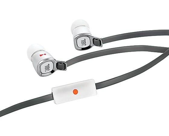 JBL J33A Earbud Headphones With Universal Microphone And Remote, White
