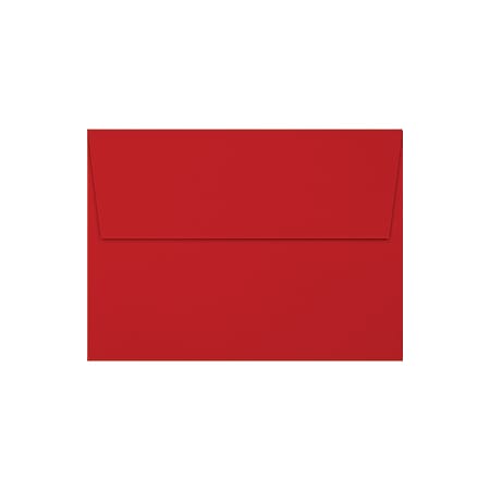 LUX Invitation Envelopes, A7, Gummed Seal, Holiday Red, Pack Of 250