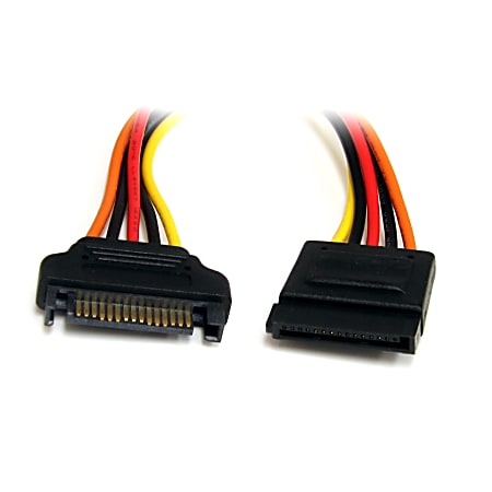 StarTech.com 12in 15 Pin SATA Power Extension Cable - Extend a SATA Power Connection by up to 12in - sata power extension cable - sata power extension cord - sata power extender -sata power male to female