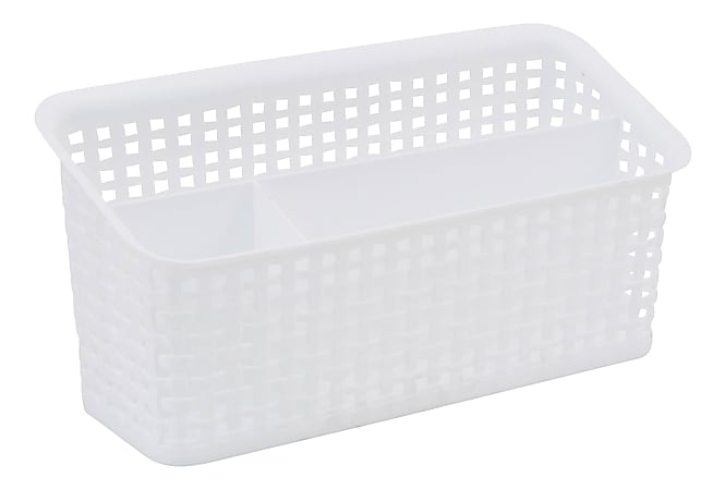 See Jane Work® Plastic Weave Bin Valet, White