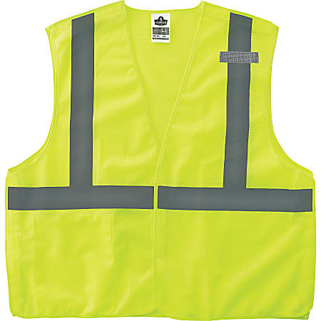 Ergodyne GloWear® Safety Vest, 8215BA Econo Breakaway Mesh Type-R Class 2, Small/Medium, Lime